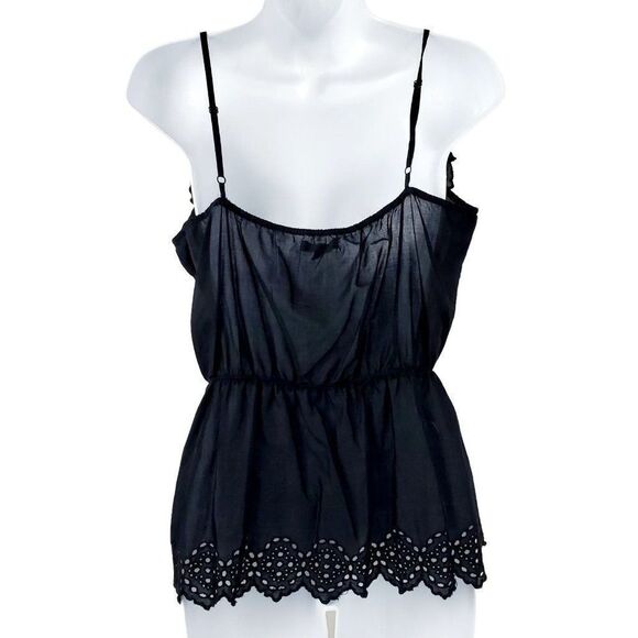 GAP Small BLACK Ruffle Tank Top - Picture 4 of 6